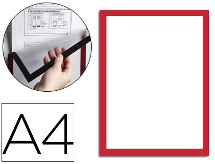 5 marco porta anuncios Durable magnéticos A4 dorso adhesivo removible